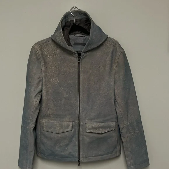John Varvatos Mateo Hooded Jacket. Size EU 46 USA 36 small